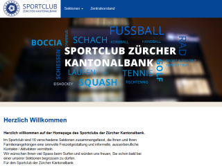 Pagewerkstatt: Sportclub der Zürcher Kantonalbank